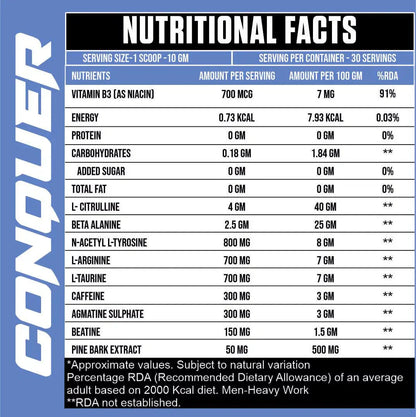 Conquer Pre-workout